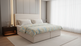 Cama Boxspring Premium  PISA  160x200 – El Descanso de Lujo con Almacenaje Inteligente