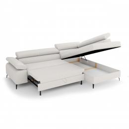 Sofá cama - arcon 270x205 gris claro VERSO L