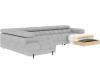Photo Large sofa with bed | storage | U-shape | reclining headrests | high legs 355 cm x 202 cm Feraria Gray