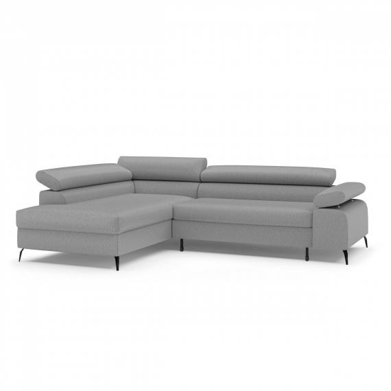 Foto Sofá cama - arcon - 270x205 - gris oscuro - VERSO L