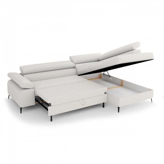 Foto Sofá cama - arcon - 270x205 - gris oscuro - VERSO L