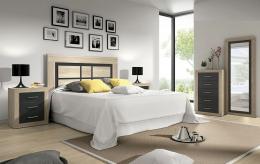 DORMITORIO MATRIMONIO MOD.LARA 2 AMBIENTE 3 CAM-GRA