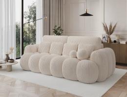 Sofá cama 256 cm - beige - tela pana - COTONN