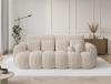 Foto Sofá cama 256 cm - beige - tela pana - COTONN