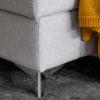 Photo Modern U-shaped sofa (2 chaise longues) with bed and storage dark gray 347x202 - LUIS