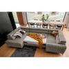 Photo Modern U-shaped sofa (2 chaise longues) with bed and storage dark gray 347x202 - LUIS