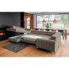 Photo Modern U-shaped sofa (2 chaise longues) with bed and storage dark gray 347x202 - LUIS