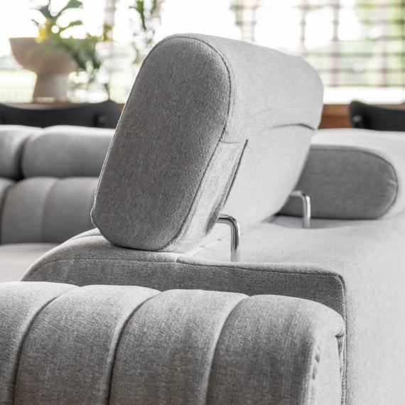 Photo Modern U-shaped sofa (2 chaise longues) with bed and storage dark gray 347x202 - LUIS