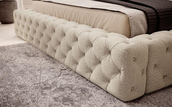 Foto Cama con somier metálico, sistema elevador de gas y arcón de almacenamiento PRINCCE Beige