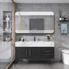 Foto Espejo de baño LED 90x50 cm con Bluetooth, antivaho y reloj digital – espejo retroiluminado táctil moderno