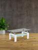 Foto MESA CENTRO TAPA CRISTAL MOD.SAMA BLANCO