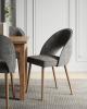 Photo Extendable dining table set - 140/180 - 6 chairs - gray - RODOS 82L
