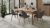 CONJUNTO MESA DE COMEDOR EXTENSIBLE 14/180 6 SILLAS RODOS 82L ROBLE/GRIS