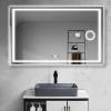 Photo Rectangular Mirror with Integrated LED Lighting and Anti-Fog Function