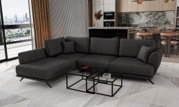 Sofa cama+arcon Larde, Marrón oscuro , 280x178