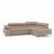 Sofá cama - arcon - 270x205 - capuchino - VERSO L