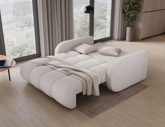 Foto SOFÁ CAMA PEQUEÑO 2 PLAZAS 155 CM DEVERIO BLANCO