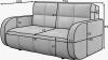 Foto SOFÁ CAMA PEQUEÑO 2 PLAZAS 155 CM DEVERIO BLANCO