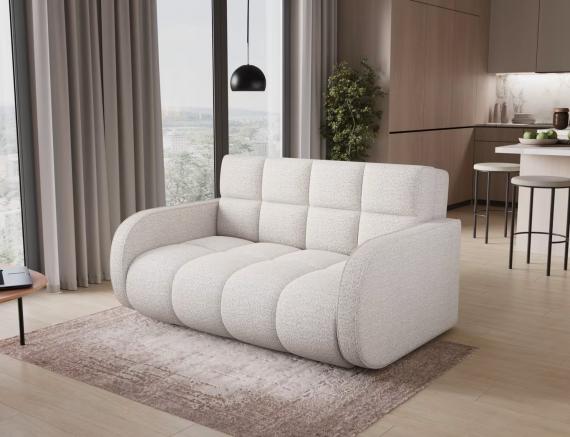 Foto SOFÁ CAMA PEQUEÑO 2 PLAZAS 155 CM DEVERIO BLANCO