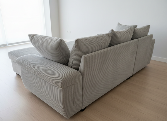 Photo Porto L Sofa Bed with Chaise Longue – Modern Style, Luxury Comfort, and Reversible Versatility