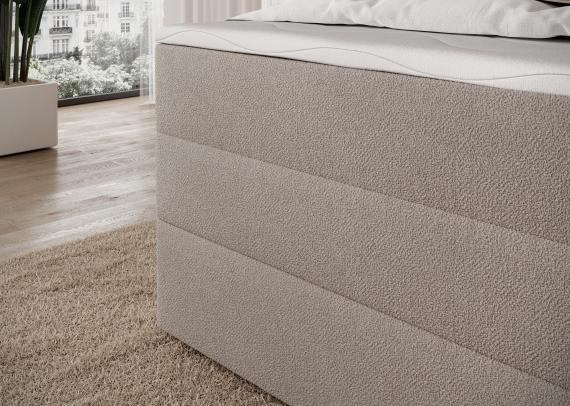 Photo Cama continental beige oscuro - KASPED
