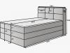 Photo Cama continental beige oscuro - KASPED