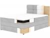 Photo Cama continental beige oscuro - KASPED
