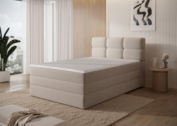 Photo Cama continental beige oscuro - KASPED