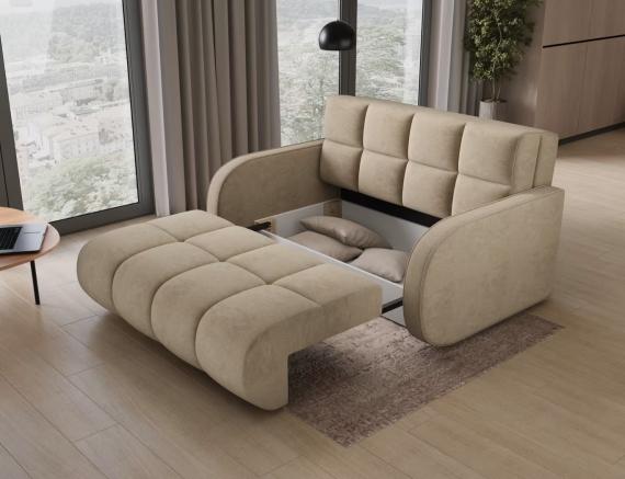 Foto SOFÁ CAMA PEQUEÑO 2 PLAZAS 155 CM DEVERIO BEIGE