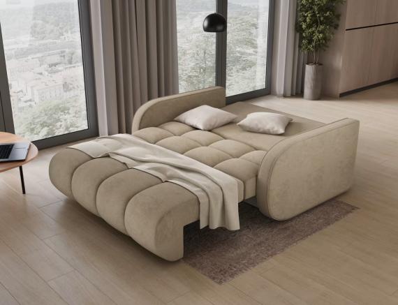Foto SOFÁ CAMA PEQUEÑO 2 PLAZAS 155 CM DEVERIO BEIGE