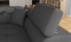 Foto Sofá cama rinconera con arcón tapizado en tela terciopelo-gris/gris claro-izquierda-272cmx204cm OFERTA - ANTON