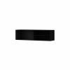 Photo TV cabinet | Television cabinet | Wall-mounted 150 cm - MEORATI, matte black-oak