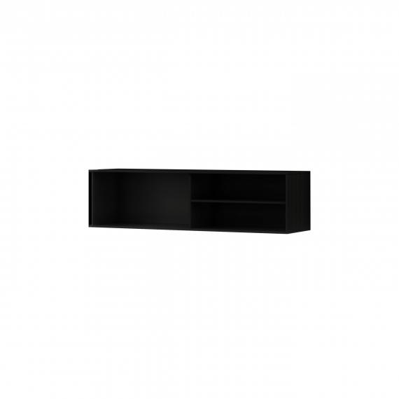 Photo TV cabinet | Television cabinet | Wall-mounted 150 cm - MEORATI, matte black-oak