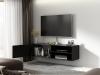 Photo TV cabinet | Television cabinet | Wall-mounted 150 cm - MEORATI, matte black-oak