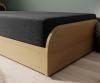 Foto Cama infantil PARYS 90x200 + arcon, gris oscuro