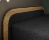 Foto Cama infantil PARYS 90x200 + arcon, gris oscuro