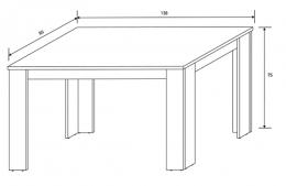 MESA COMEDOR FIJA MOD. BERTA MAUVELLA-BEIG