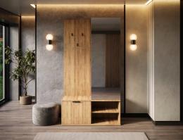 MUEBLE RECIBIDOR OTURRA ROBLE ARTESANO