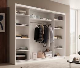 ARMARIO CON ESPEJO I PUERTA CORREDERA 215X250X58 CM 2 PUERTAS COLOR CACHEMIR ETNA