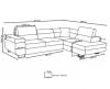 Photo Sofa bed + storage - 271x202 - White - DUBAI L