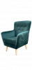 Foto BUTACA DE DISEÑO NÓRDICO I ELEGANTE Y MODERNA IZAN VERDE