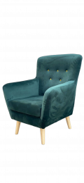 BUTACA DE DISEÑO NÓRDICO I ELEGANTE Y MODERNA IZAN VERDE
