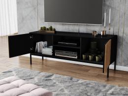 MUEBLE TV 150 CM MEORATI NEGRO MATE/ROBLE