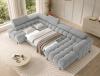 Photo SOFÁ CAMA - DOS ARCÓNES - GRIS - 355X202 -  FERARIA NUEVO 2025