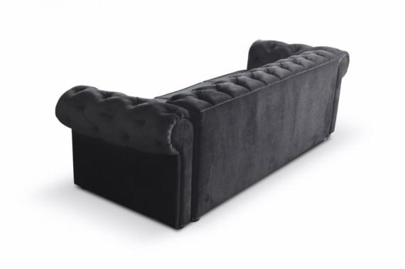 Foto SOFÁS DE 3 PLAZAS 2 PLAZAS O SILLON CHESTERFIELD  VALENTINO NEGRO