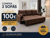Photo 2-SOFA PACK - 3-Seater Reversible Chaise Longue Sofa Bed with Storage, brown - COSTA LUX €100 OFF