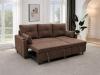 Photo 2-SOFA PACK - 3-Seater Reversible Chaise Longue Sofa Bed with Storage, brown - COSTA LUX €100 OFF