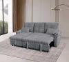 Photo 2-SOFA PACK - 3-Seater Reversible Chaise Longue Sofa Bed with Storage, Dark Grey Corduroy Fabric - COSTA LUX €100 OFF