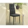 Photo Pack of 6 Zuni Upholstered Chairs – Gray and Black