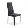 Photo Pack of 6 Zuni Upholstered Chairs – Gray and Black